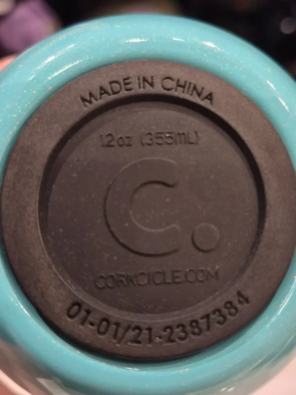 Turquoise Corkcicle Tumbler